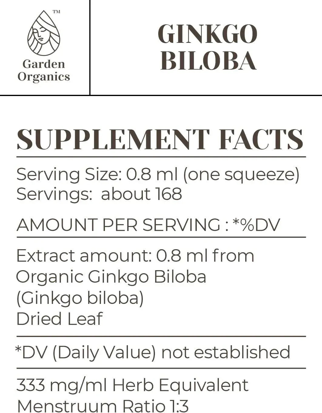 GARDEN ORGANICS - Garden Organics - Ginkgo Biloba Alcohol-Free Extract 2 Fl. Oz. - The Red Vitamin MX - Suplementos Alimenticios - {{ shop.shopifyCountryName }}