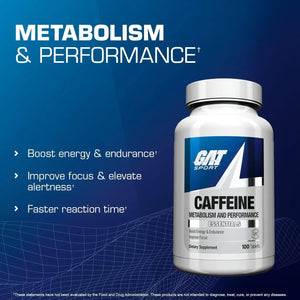 GAT SPORT - GAT Sport Essentials Caffeine Metabolism and Performance 100 Tabletas - The Red Vitamin MX - Suplementos Alimenticios - {{ shop.shopifyCountryName }}