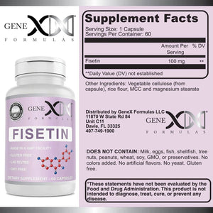 GENEX FORMULAS - Genex Fisetin 100Mg. 60 Capsulas - The Red Vitamin MX - Suplementos Alimenticios - {{ shop.shopifyCountryName }}