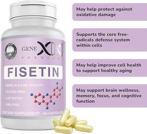 GENEX FORMULAS - Genex Fisetin 100Mg. 60 Capsulas - The Red Vitamin MX - Suplementos Alimenticios - {{ shop.shopifyCountryName }}