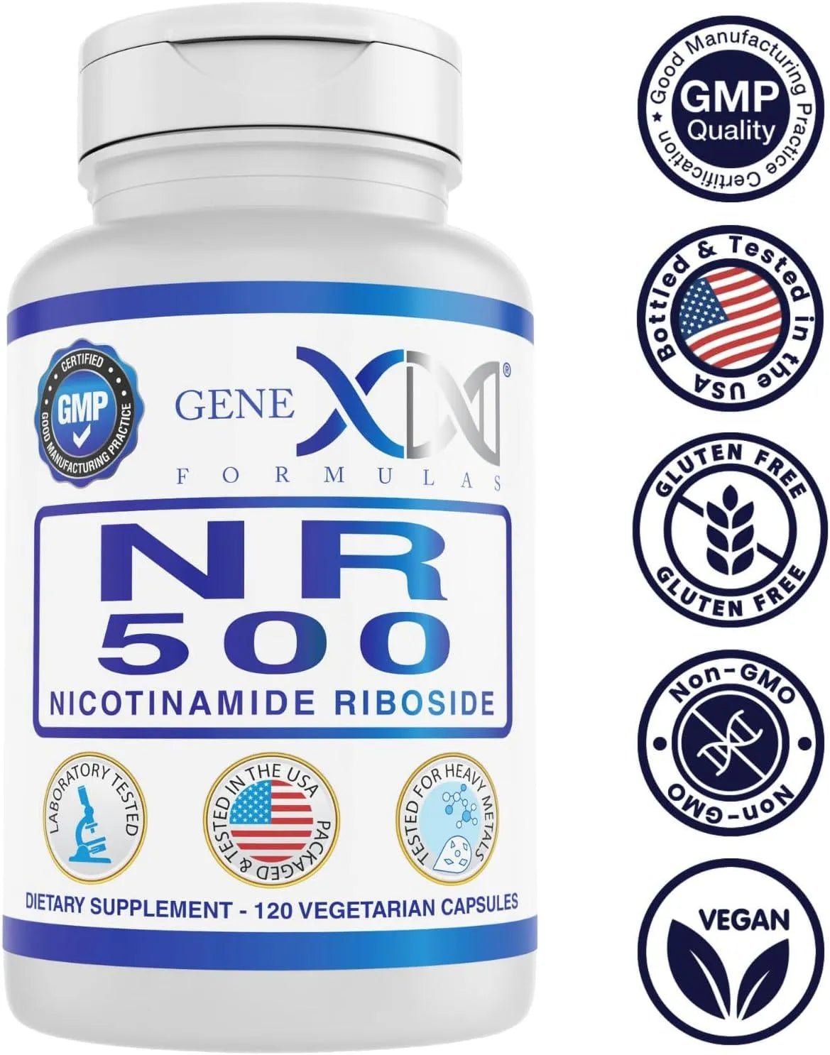 GENEX FORMULAS - GENEX NR Nicotinamide Riboside 500Mg. 120 Capsulas - The Red Vitamin MX - Suplementos Alimenticios - {{ shop.shopifyCountryName }}