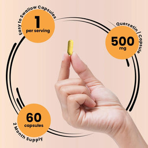 GENEX FORMULAS - GENEX Quercetin 500Mg. Supplement 60 capsulas - The Red Vitamin MX - Suplementos Alimenticios - {{ shop.shopifyCountryName }}