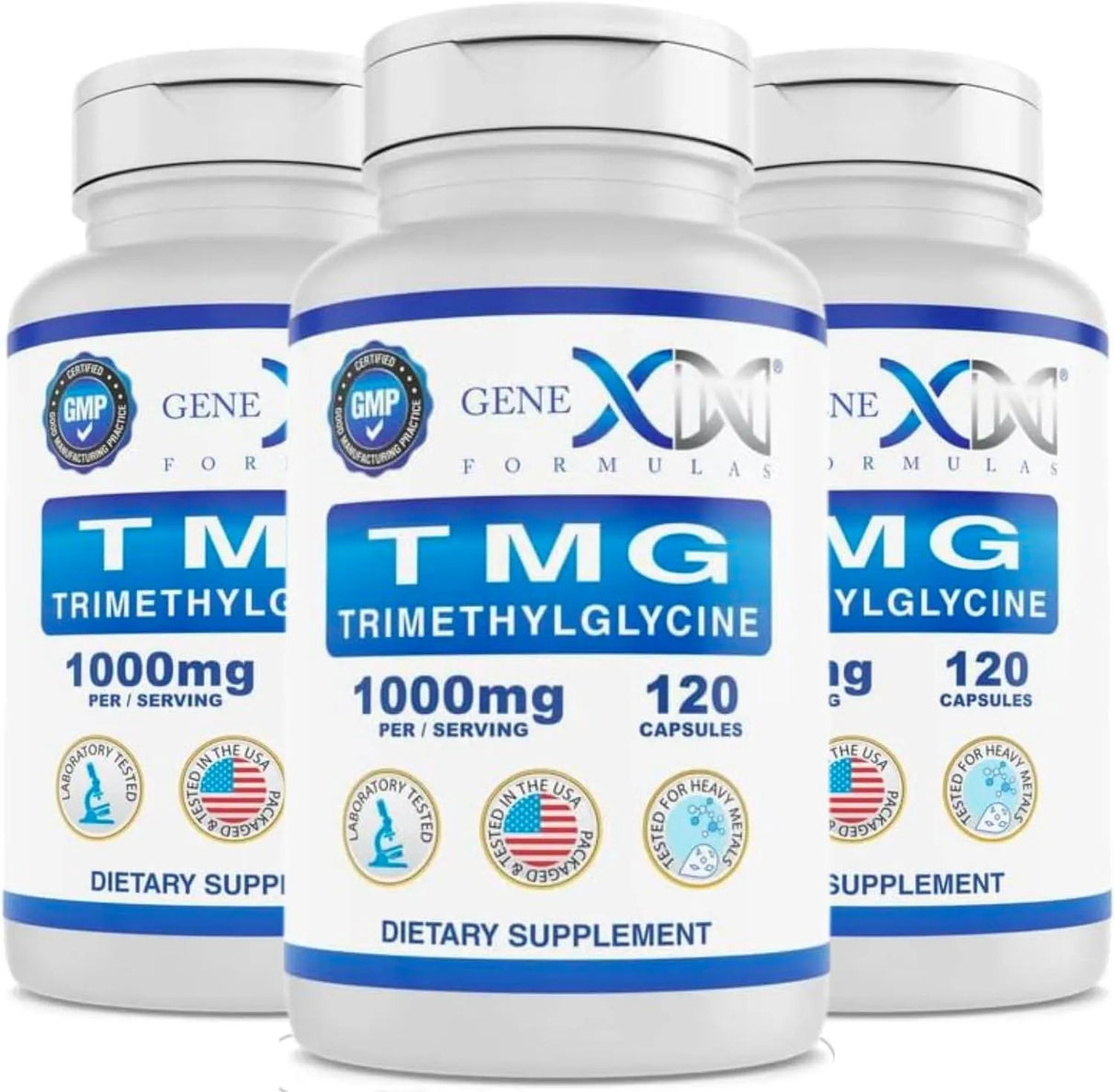 GENEX FORMULAS - GENEX TMG 1000mg 120 Capsulas 3 Pack - The Red Vitamin MX - Suplementos Alimenticios - {{ shop.shopifyCountryName }}