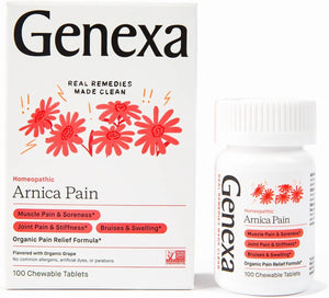 GENEXA - Genexa Arnica Tablets for Pain Relief Formula 100 Tabletas Masticables - The Red Vitamin MX - Suplementos Alimenticios - {{ shop.shopifyCountryName }}