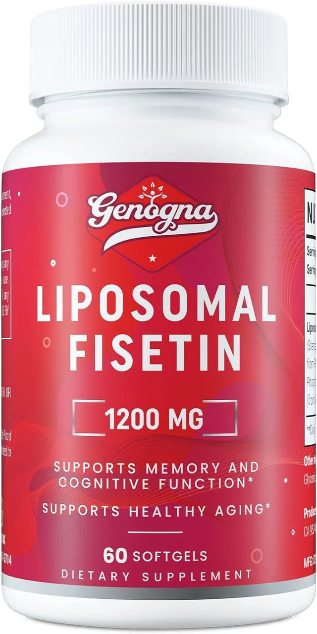 GENOGNA - Genogna Liposomal Fisetin 1200Mg. 60 Capsulas Blandas - The Red Vitamin MX - Suplementos Alimenticios - {{ shop.shopifyCountryName }}