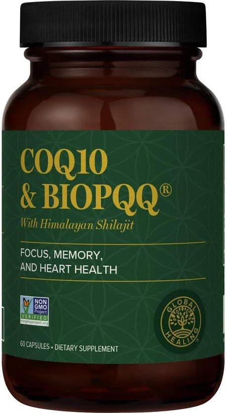 GLOBAL HEALING CENTER - Global Healing CoQ10 & BioPQQ with Pure Himalayan Organic Shilajit 60 Capulas - The Red Vitamin MX - Suplementos Alimenticios - {{ shop.shopifyCountryName }}