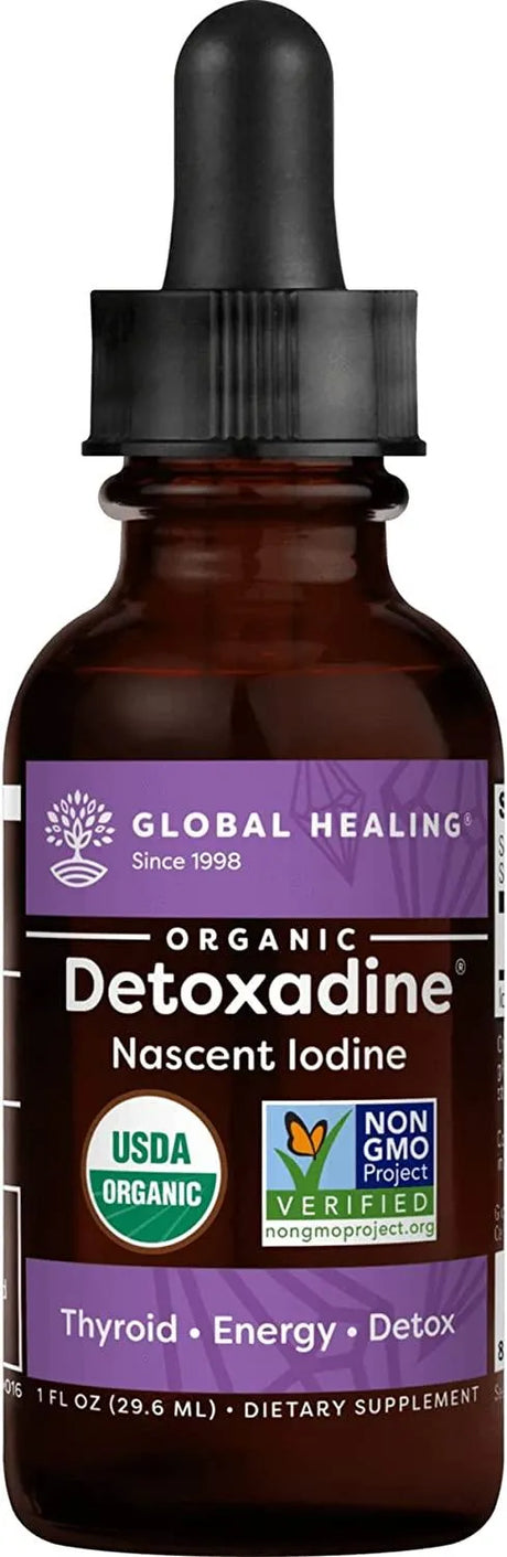 GLOBAL HEALING CENTER - Global Healing Detoxadine Organic Nascent Iodine Liquid Supplement Drops 1Fl Oz. - The Red Vitamin MX - Suplementos Alimenticios - {{ shop.shopifyCountryName }}