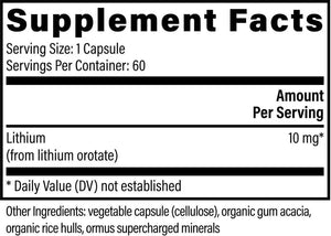 GLOBAL HEALING CENTER - Global Healing Lithium Orotate Brain Health 60 Capsulas - The Red Vitamin MX - Suplementos Alimenticios - {{ shop.shopifyCountryName }}