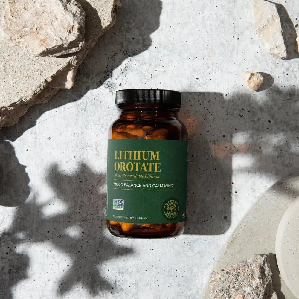 GLOBAL HEALING CENTER - Global Healing Lithium Orotate Brain Health 60 Capsulas - The Red Vitamin MX - Suplementos Alimenticios - {{ shop.shopifyCountryName }}