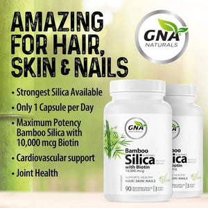 GNA NATURALS - GNA Naturals Bamboo Silica with Biotin 90 Capsulas - The Red Vitamin MX - Suplementos Alimenticios - {{ shop.shopifyCountryName }}