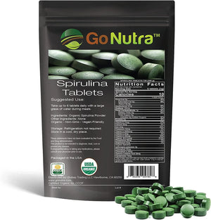 GO NUTRA - Go Nutra Organic Spirulina Tablets 3000Mg. 720 Tabletas - The Red Vitamin MX - Suplementos Alimenticios - {{ shop.shopifyCountryName }}