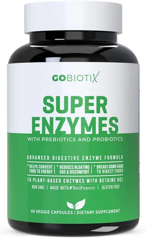 GOBIOTIX - GOBIOTIX Super Enzymes 60 Capsulas - The Red Vitamin MX - Suplementos Alimenticios - {{ shop.shopifyCountryName }}