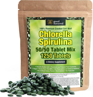 GOOD NATURED - Good Natured Premium Chlorella Spirulina 1250 Tabletas - The Red Vitamin MX - Suplementos Alimenticios - {{ shop.shopifyCountryName }}