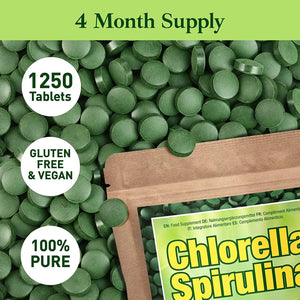 GOOD NATURED - Good Natured Premium Chlorella Spirulina 1250 Tabletas - The Red Vitamin MX - Suplementos Alimenticios - {{ shop.shopifyCountryName }}