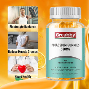 GREABBY - Greabby Potassium Gummies 500Mg. 60 Gomitas - The Red Vitamin MX - Suplementos Alimenticios - {{ shop.shopifyCountryName }}