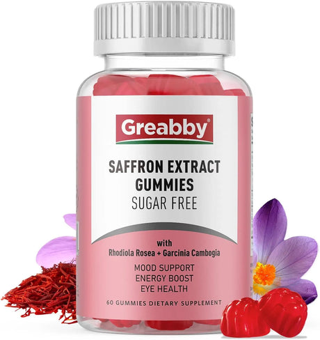 GREABBY - GREABBY Saffron Gummies Sugar Free 60 Gomitas - The Red Vitamin MX - Suplementos Alimenticios - {{ shop.shopifyCountryName }}