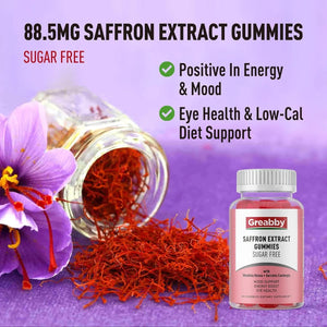 GREABBY - GREABBY Saffron Gummies Sugar Free 60 Gomitas - The Red Vitamin MX - Suplementos Alimenticios - {{ shop.shopifyCountryName }}