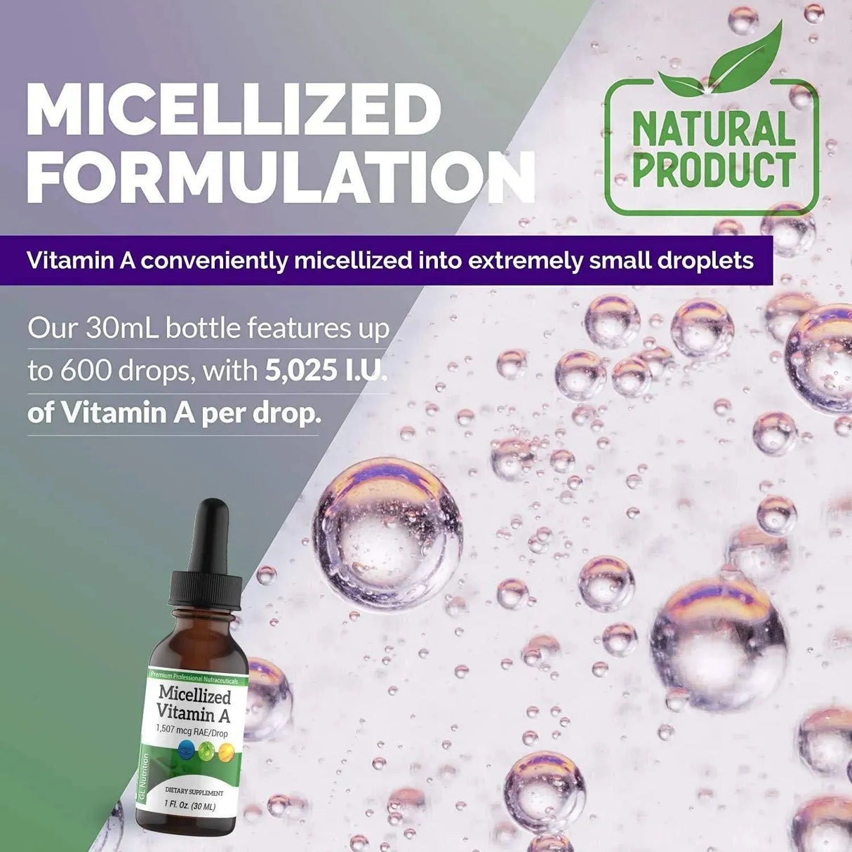 GREAT LAKES - Great Lakes Nutrition Micellized Vitamin A Drops 30Ml. - The Red Vitamin MX - Suplementos Alimenticios - {{ shop.shopifyCountryName }}