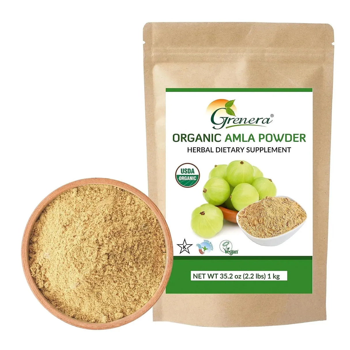 GRENERA - Grenera Organic Amla Powder 1 Kg. - The Red Vitamin MX - Suplementos Alimenticios - {{ shop.shopifyCountryName }}