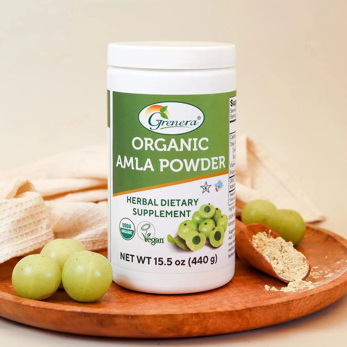 GRENERA - Grenera Organic Amla Powder 440Gr. - The Red Vitamin MX - Suplementos Alimenticios - {{ shop.shopifyCountryName }}