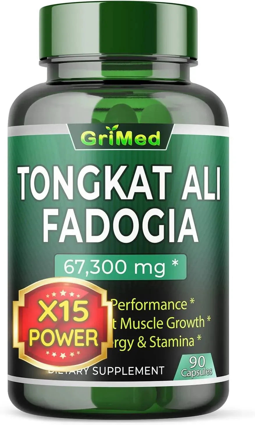 GRIMED - GriMed Concentrated Extract Tongkat Ali + Fadogia Agrestis 67300Mg. 90 Capsulas - The Red Vitamin MX - Suplementos Alimenticios - {{ shop.shopifyCountryName }}