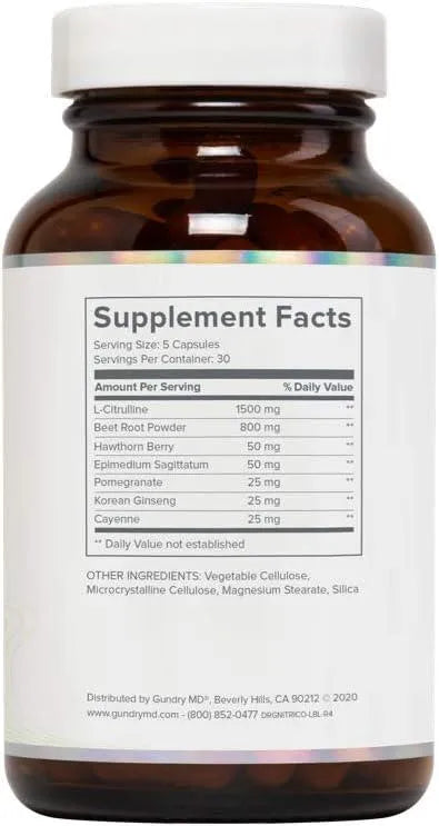 GUNDRY MD - Gundry MD Enhanced Circulation Formula 150 Capsulas - The Red Vitamin MX - Suplementos Alimenticios - {{ shop.shopifyCountryName }}