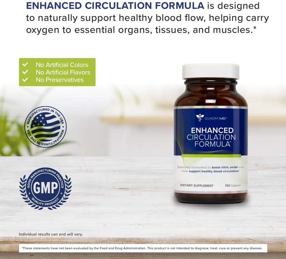 GUNDRY MD - Gundry MD Enhanced Circulation Formula 150 Capsulas - The Red Vitamin MX - Suplementos Alimenticios - {{ shop.shopifyCountryName }}