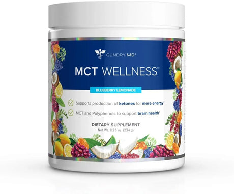 GUNDRY MD - Gundry MD MCT Wellness Powder to Support Energy Blueberry Lemonade 234Gr. - The Red Vitamin MX - Suplementos Alimenticios - {{ shop.shopifyCountryName }}