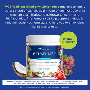 GUNDRY MD - Gundry MD MCT Wellness Powder to Support Energy Blueberry Lemonade 234Gr. - The Red Vitamin MX - Suplementos Alimenticios - {{ shop.shopifyCountryName }}