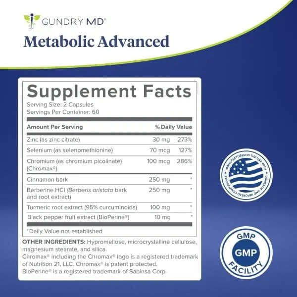 GUNDRY MD - Gundry MD Metabolic Advanced Nutrient Blend 120 Capsulas - The Red Vitamin MX - Suplementos Alimenticios - {{ shop.shopifyCountryName }}