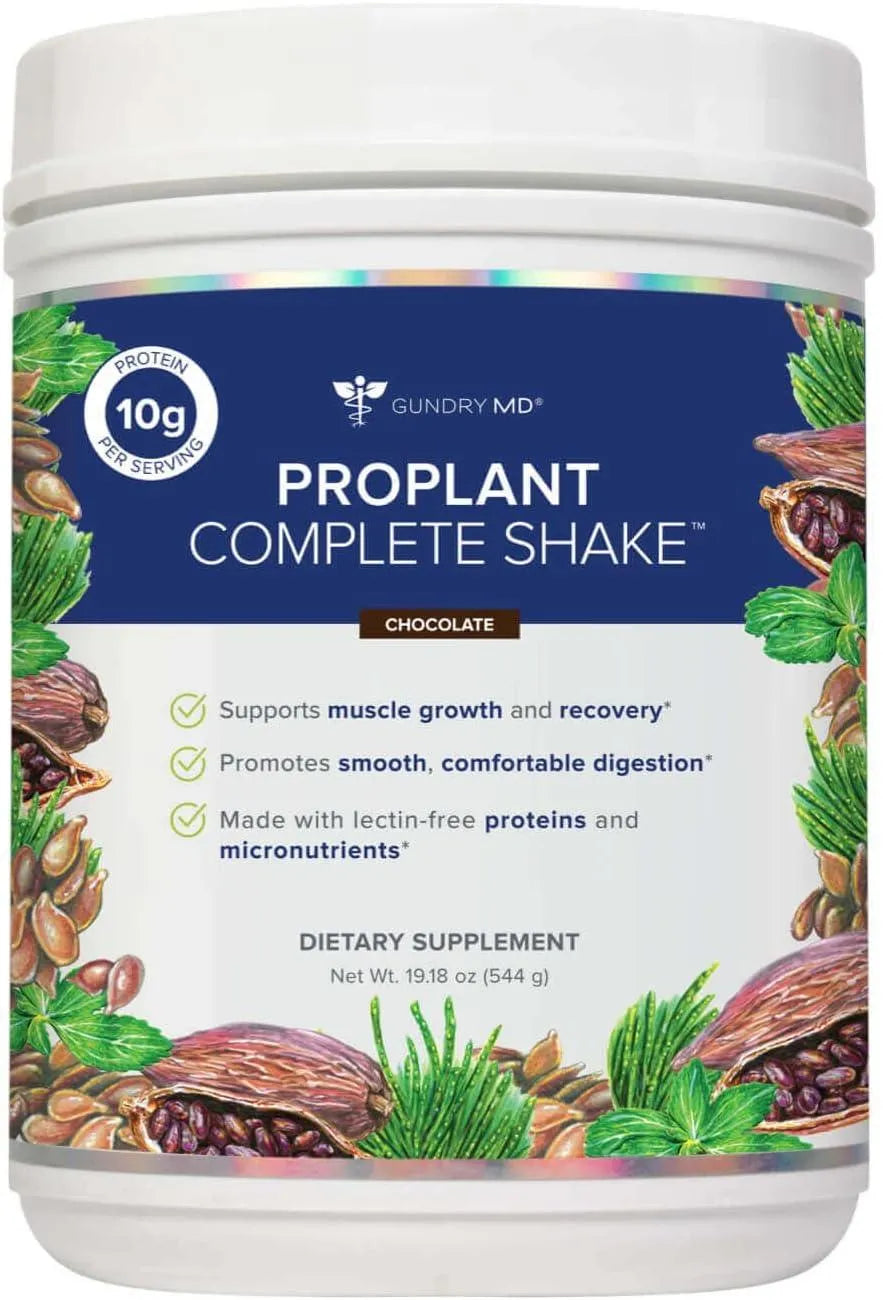 GUNDRY MD - Gundry MD Pro Plant Complete Shake High-Fiber Plant Protein Blend Chocolate 544Gr. - The Red Vitamin MX - Suplementos Alimenticios - {{ shop.shopifyCountryName }}