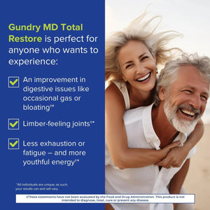 GUNDRY MD - Gundry MD Total Restore Gut Health and Gut Lining Support 90 Capsulas - The Red Vitamin MX - Suplementos Alimenticios - {{ shop.shopifyCountryName }}