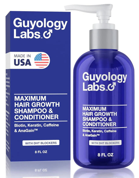 GUYOLOGY LABS - Guyology Labs Hair Growth Shampoo For Men 8 Fl.Oz. - The Red Vitamin MX - Shampoo Para Cabello - {{ shop.shopifyCountryName }}