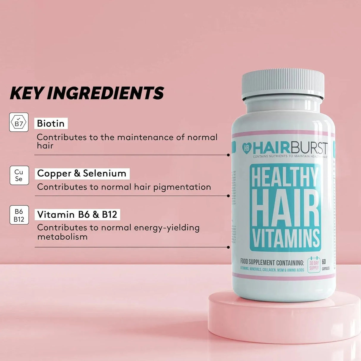 HAIR BURST - Hair Burst Healthy Hair Vitamins 60 Capsulas - The Red Vitamin MX - Suplementos Alimenticios - {{ shop.shopifyCountryName }}
