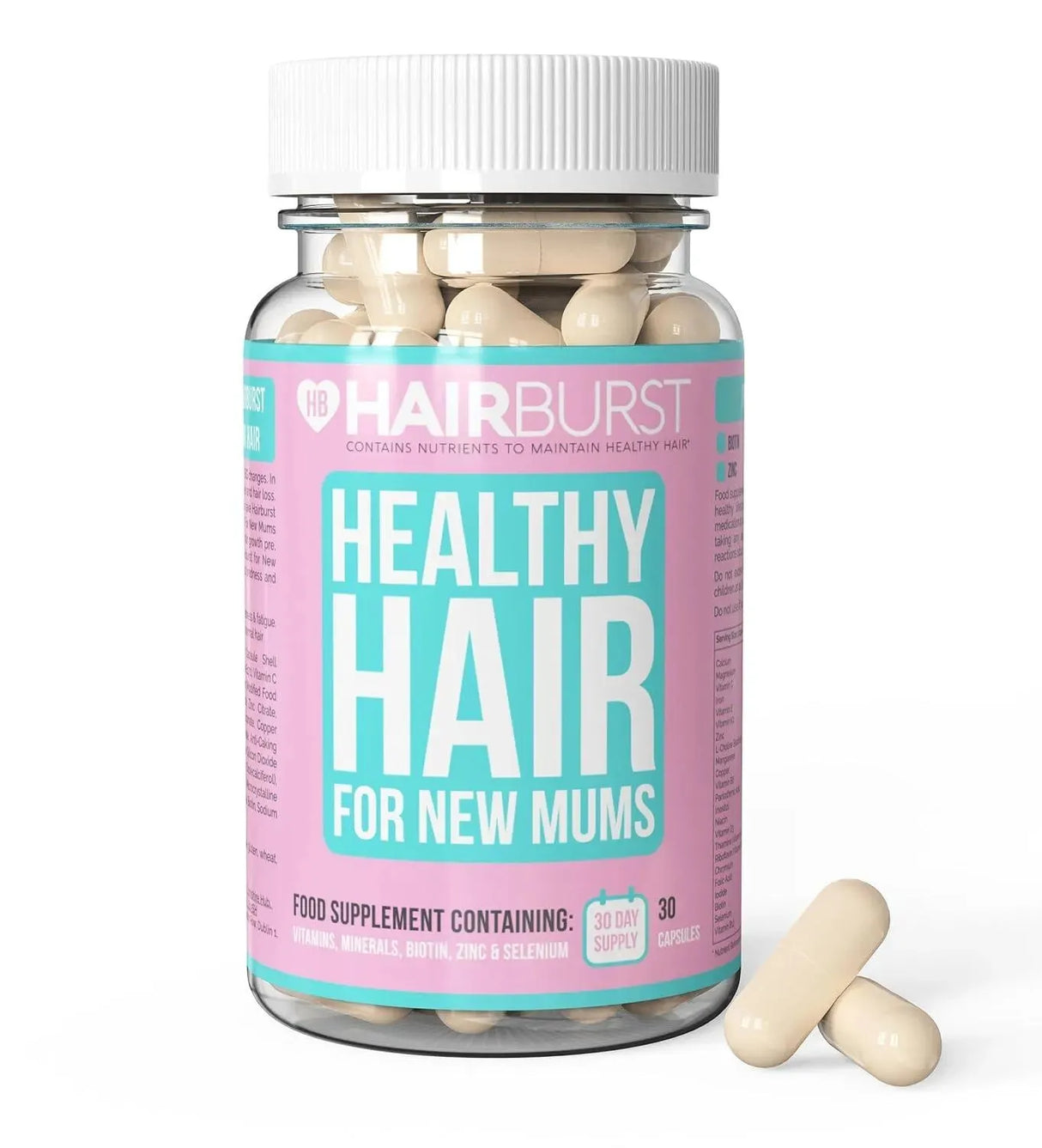 HAIR BURST - Hairburst Postpartum Vitamins For Hair Loss 30 Capsulas - The Red Vitamin MX - Suplementos Alimenticios - {{ shop.shopifyCountryName }}