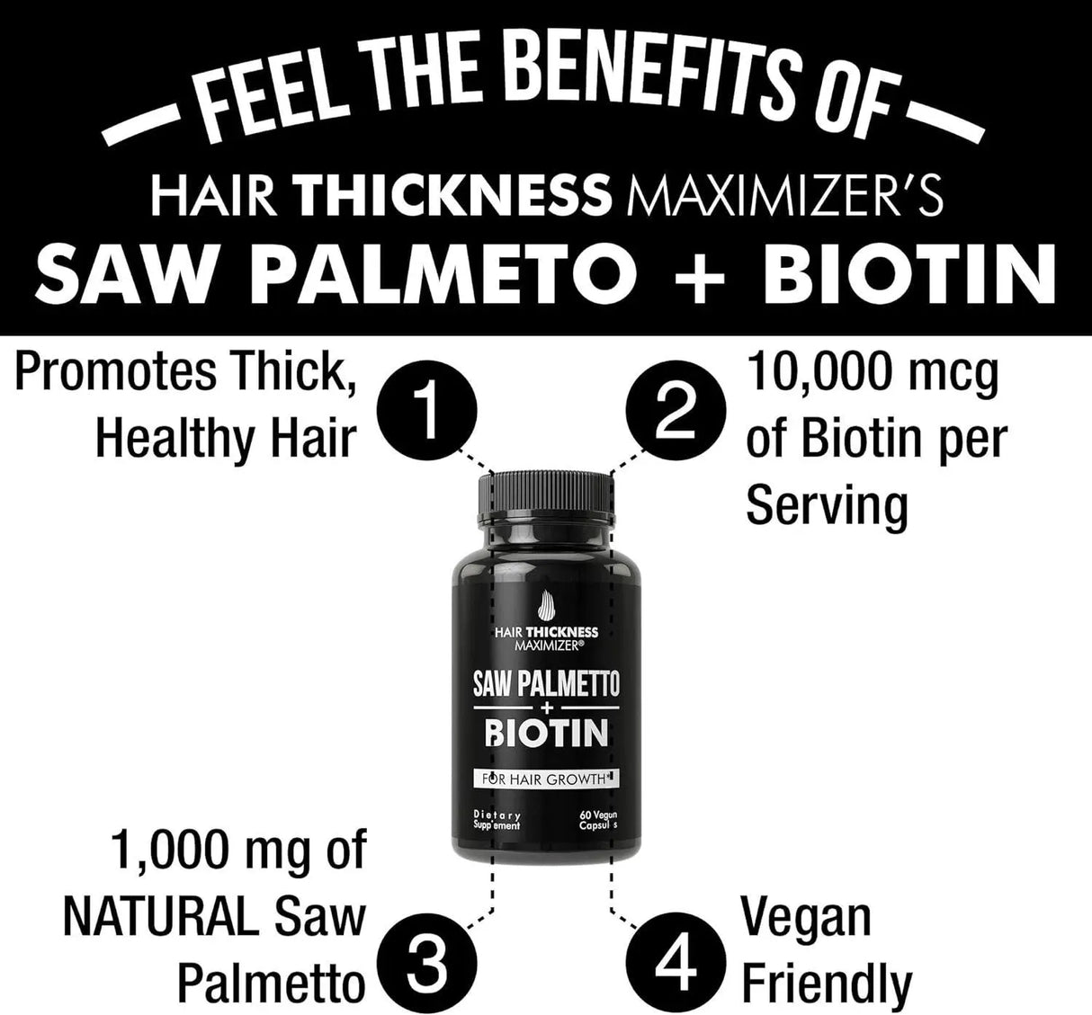 HAIR THICKNESS MAXIMIZER - Hair Thickness Maximizer Saw Palmetto + Biotin Advanced 2-in-1 Combo for Hair Growth 60 Capsulas - The Red Vitamin MX - Suplementos Alimenticios - {{ shop.shopifyCountryName }}