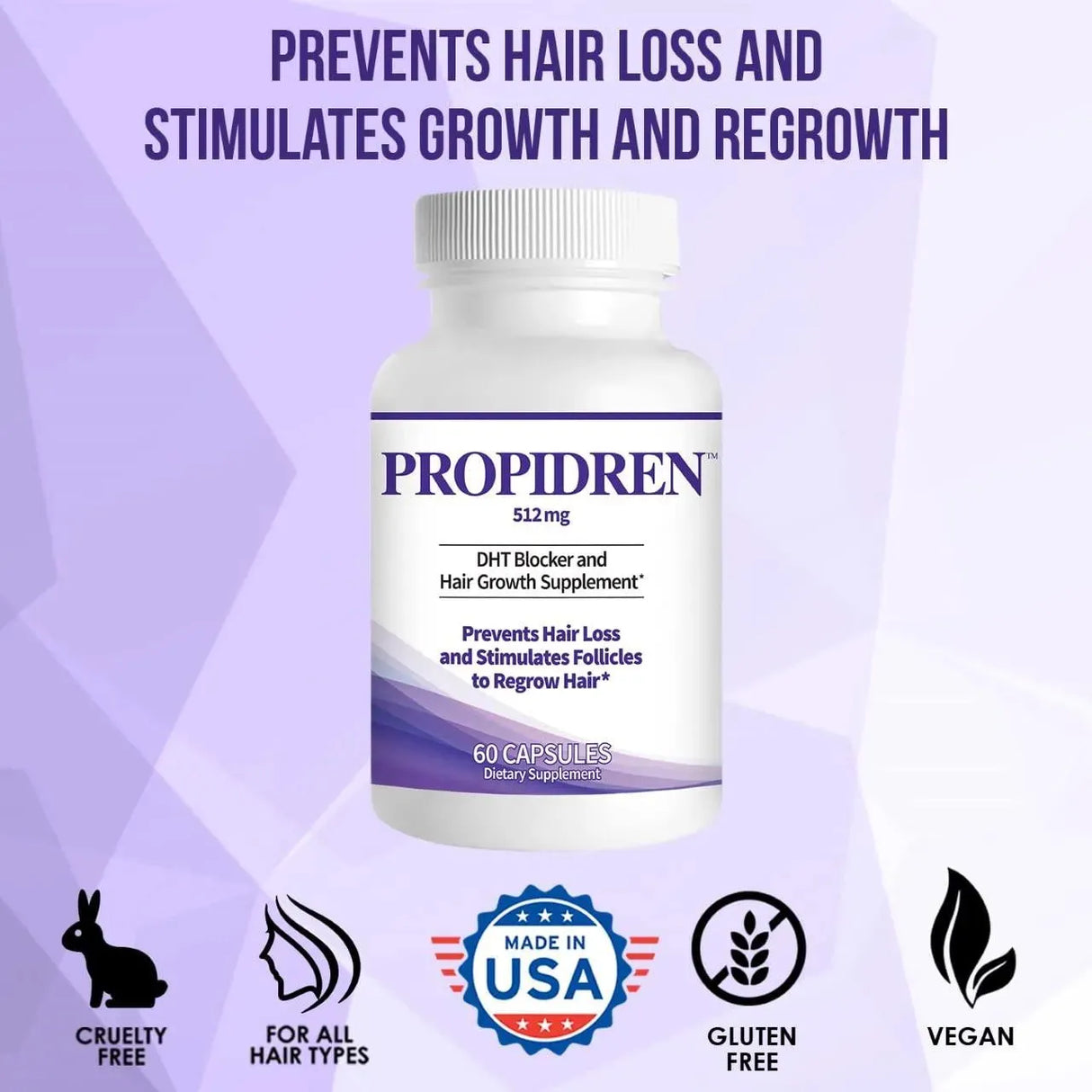 HAIRGENICS - Propidren by HairGenics DHT Blocker & Hair Growth 60 Capsulas - The Red Vitamin MX - Suplementos Alimenticios - {{ shop.shopifyCountryName }}