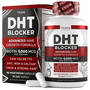 HAIRO NUTRITION - Hairo Nutrition DHT Blocker Hair Growth 60 Capsulas - The Red Vitamin MX - Suplementos Alimenticios - {{ shop.shopifyCountryName }}