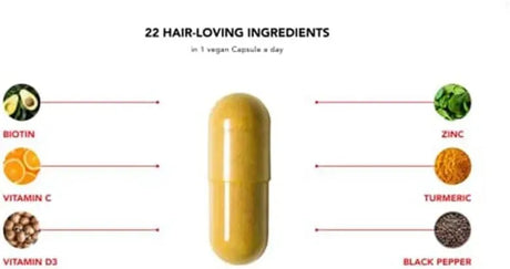 HAIRTAMIN - HAIRtamin Vegan Hair Vitamins 30 Capsulas 3 Pack - The Red Vitamin MX - Suplementos Alimenticios - {{ shop.shopifyCountryName }}