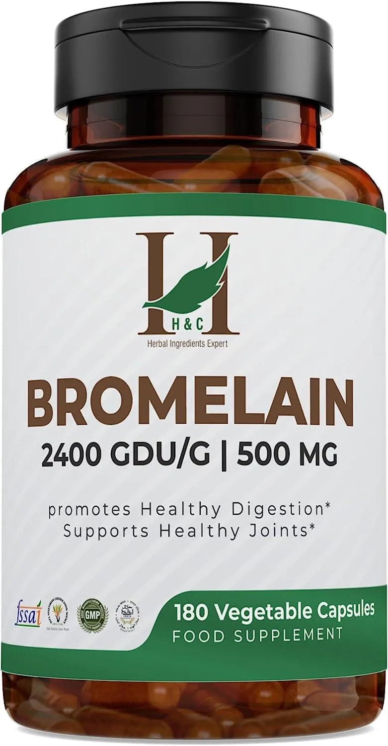 H&C HERBAL INGREDIENTS EXPERT - H&C Herbal Ingredients Expert Bromelain 500Mg. 180 Capsulas - The Red Vitamin MX - Suplementos Alimenticios - {{ shop.shopifyCountryName }}