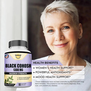 HAPPI MI NUTRITION - Happi Mi Nutrition Black Cohosh Made with Organic Black Cohosh Root 1300Mg. 90 Capsulas - The Red Vitamin MX - Suplementos Alimenticios - {{ shop.shopifyCountryName }}