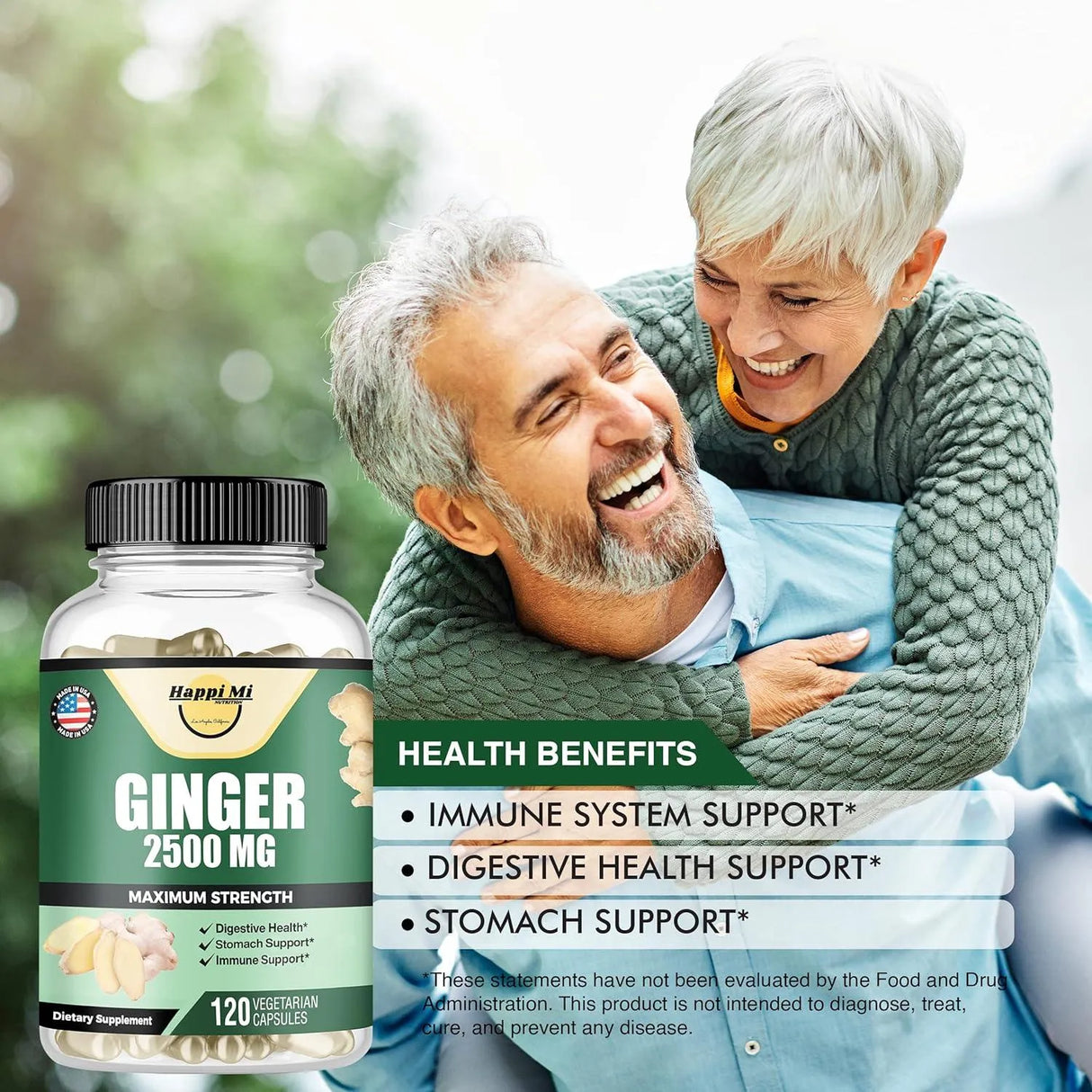 HAPPI MI NUTRITION - Happi Mi Nutrition Ginger Root 120 Capsulas - The Red Vitamin MX - Suplementos Alimenticios - {{ shop.shopifyCountryName }}