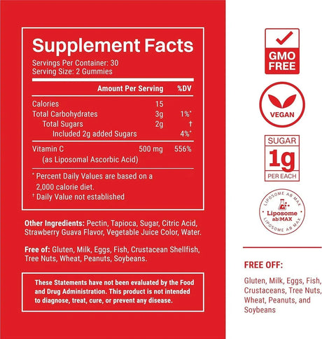 HAROUTINE - Haroutine Liposomal Vitamin C Gummies 500Mg. 60 Gomitas - The Red Vitamin MX - Suplementos Alimenticios - {{ shop.shopifyCountryName }}