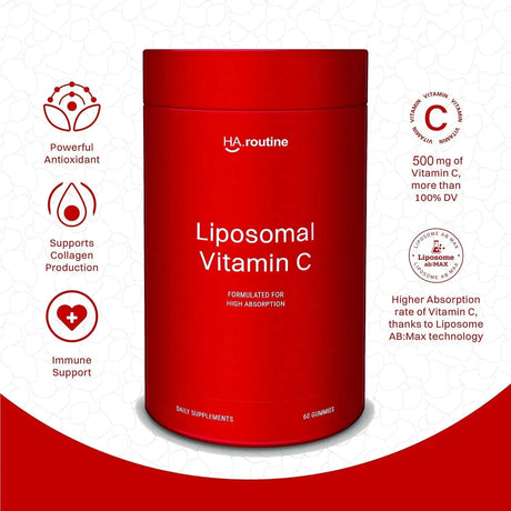 HAROUTINE - Haroutine Liposomal Vitamin C Gummies 500Mg. 60 Gomitas - The Red Vitamin MX - Suplementos Alimenticios - {{ shop.shopifyCountryName }}