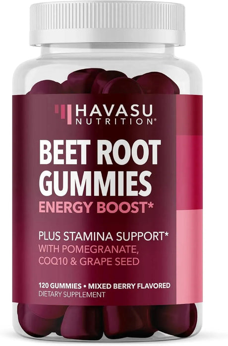 HAVASU NUTRITION - Havasu Nutrition Beet Root Gummies 120 Gomitas - The Red Vitamin MX - Suplementos Alimenticios - {{ shop.shopifyCountryName }}