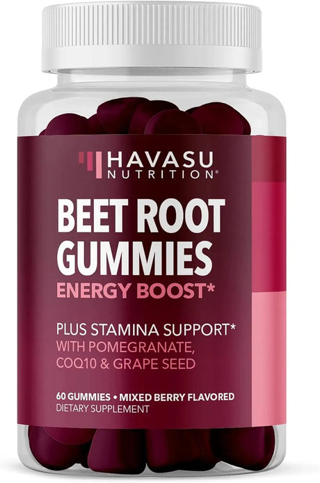 HAVASU NUTRITION - Havasu Nutrition Beet Root Gummies 60 Gomitas - The Red Vitamin MX - Suplementos Alimenticios - {{ shop.shopifyCountryName }}