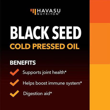 HAVASU NUTRITION - Havasu Nutrition Black Seed Oil Nigella Sativa Cold-Pressed Capsules 1500Mg. 90 Capsulas - The Red Vitamin MX - Suplementos Alimenticios - {{ shop.shopifyCountryName }}