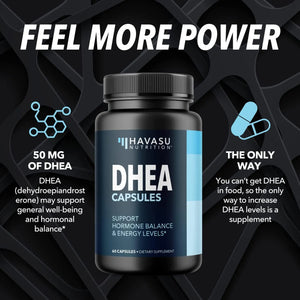 HAVASU NUTRITION - HAVASU NUTRITION DHEA 50Mg. 60 Capsulas - The Red Vitamin MX - Suplementos Alimenticios - {{ shop.shopifyCountryName }}