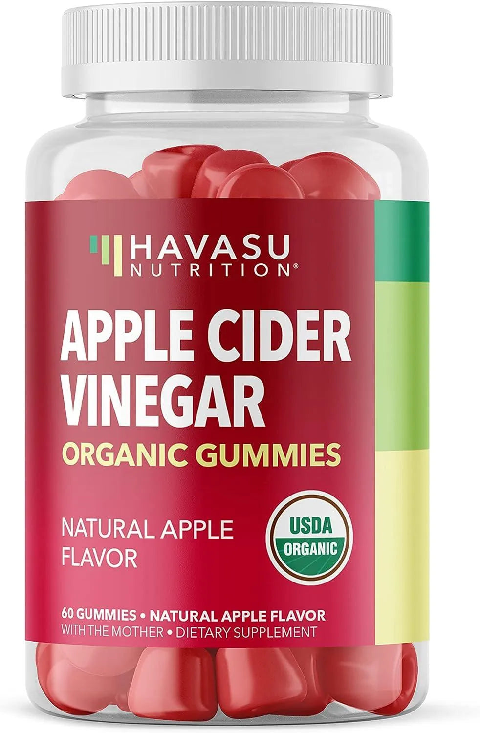 HAVASU NUTRITION - Havasu Organic Apple Cider Vinegar Gummies 60 Gomitas - The Red Vitamin MX - Suplementos Alimenticios - {{ shop.shopifyCountryName }}