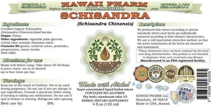 HAWAIIPHARM - Hawaii Pharm Schisandra Alcohol-Free Liquid Extract 4 Fl.Oz. - The Red Vitamin MX - Suplementos Alimenticios - {{ shop.shopifyCountryName }}